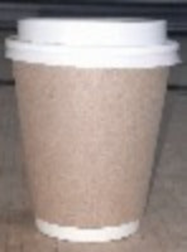 350/480ml Double Wall Brown CUP & LID (25 cups per pack)