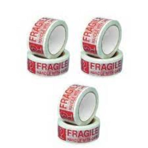Fragile Handle With Care Tape 48mm x 50m (6 rolls)