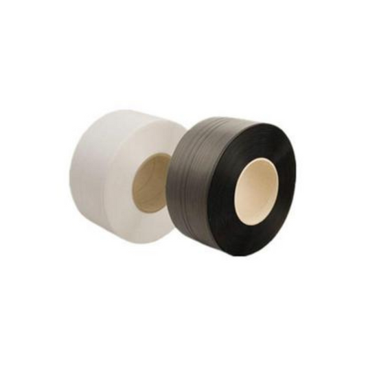PP Hand Strapping 12mm x 1500m White/Black