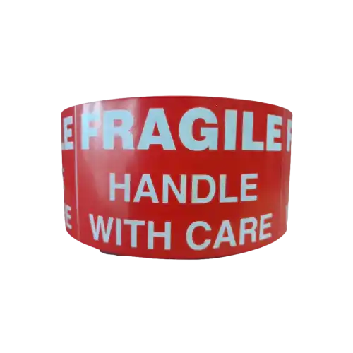 FRAGILE – Handle with care labels 60mm x 100mm (10 labels